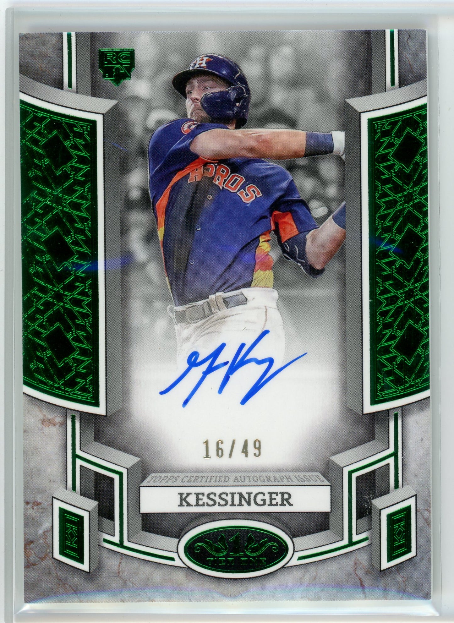 2024 Topps Tier 1 #Boa-GKE Grae Kessinger Green FoiAuto /49