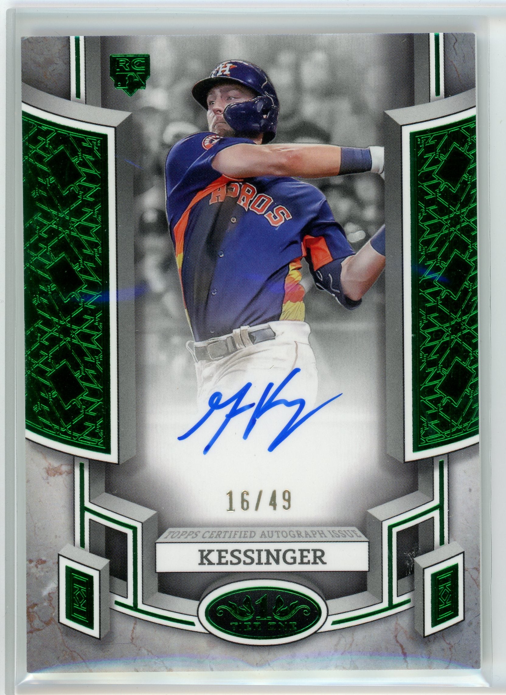 2024 Topps Tier 1 #Boa-GKE Grae Kessinger Green FoiAuto /49