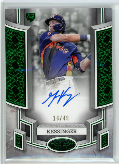 2024 Topps Tier 1 #Boa-GKE Grae Kessinger Green FoiAuto /49