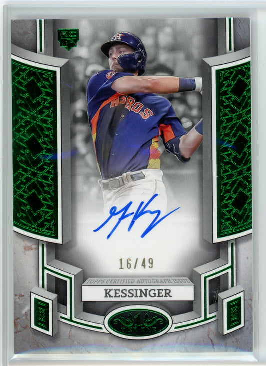 2024 Topps Tier 1 #Boa-GKE Grae Kessinger Green FoiAuto /49