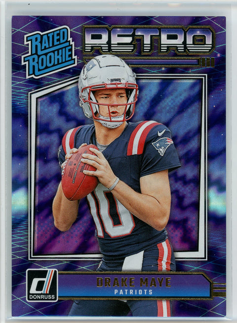 2024 Donruss #16 Drake Maye Rated Rookies Retro