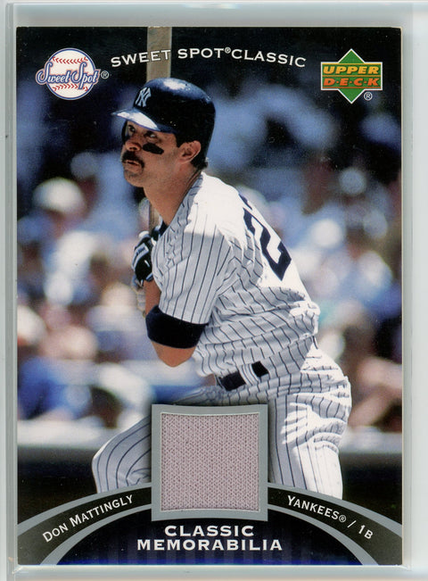 2007 Upper Deck Sweet Spot Classic #CM-MA Don Mattingly Classic Memorabilia