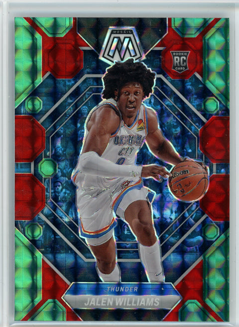 2022-23 Panini Mosaic #217 Jalen Williams Choice Red Green Prizm