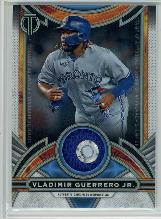 2023 Topps Tribute #SOA-VG Vladimir Guerrero Jr. Stmap Of Approval Patch /199