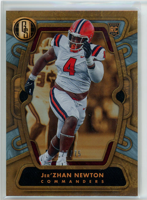 2024 Gold Standard #129 Jer'Zhan Newton Rookie /75