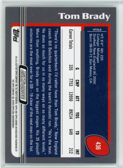 2023 Topps Composite #436 Tom Brady Archives Green Rainbow Foilboard #/250