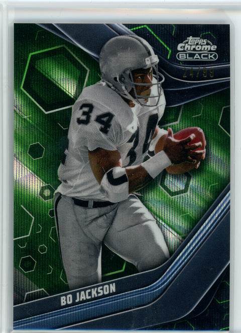 2023 Topps Composite #136 Bo Jackson Topps Chrome Black Green Refractor #/99