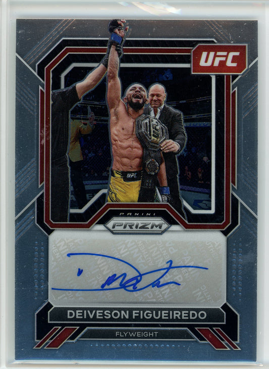 2023 Panini Prizm #SA-DFG Deiveson Figueiredo Superstar Autographs
