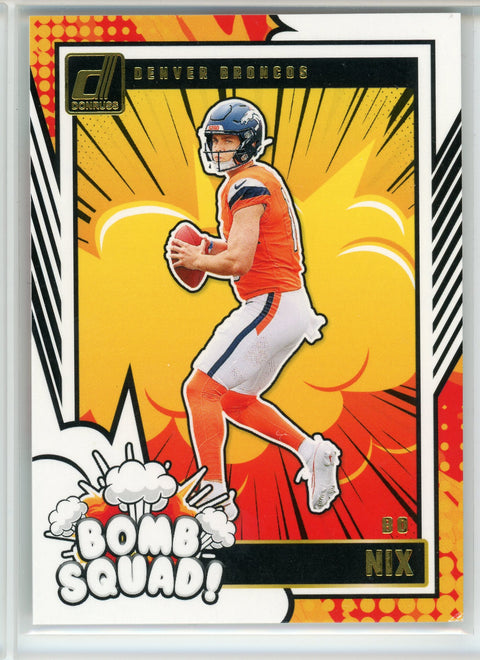 2024 Donruss #27 Bo Nix Bomb Squad