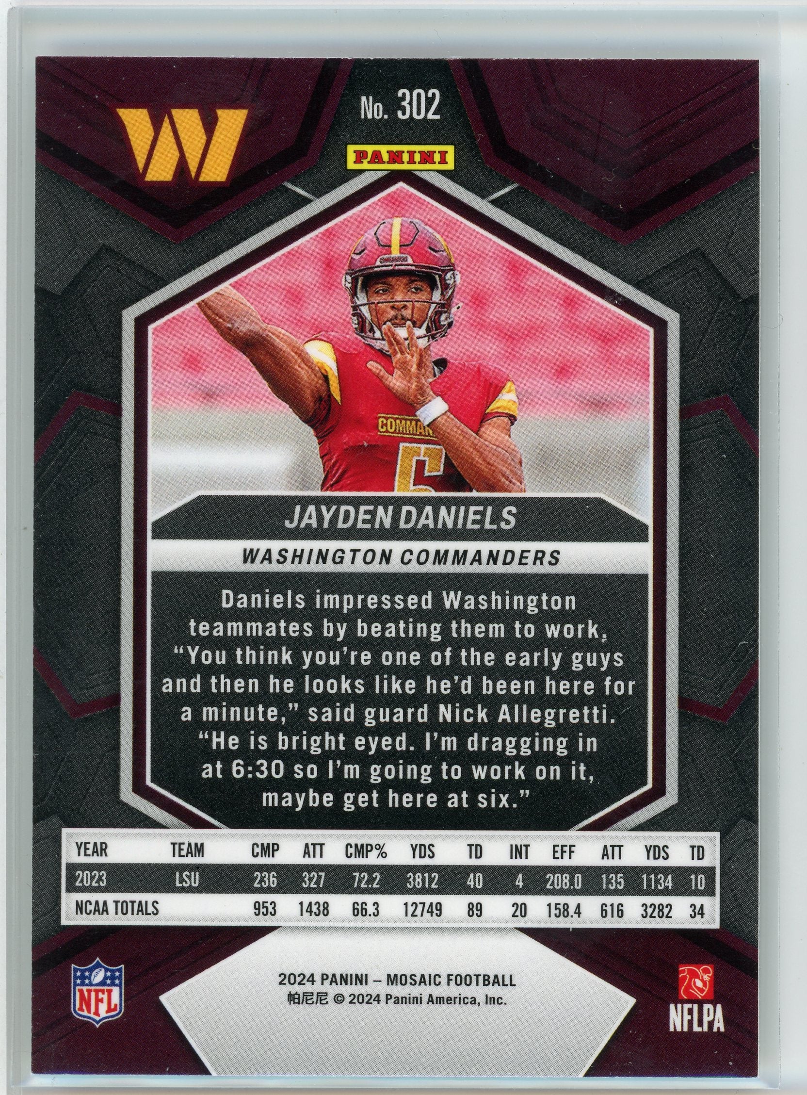 2024 Panini Mosaic #302 Jayden Daniels