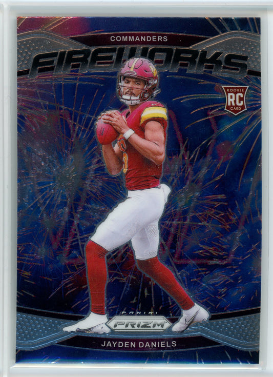 2024 Panini Prizm #24 Jayden Daniels Fireworks