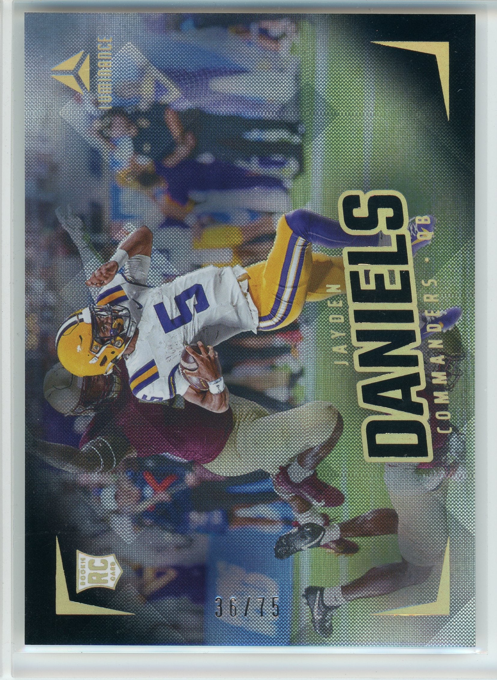 2024 Panini Luminance #182 Jayden Daniels Black /75