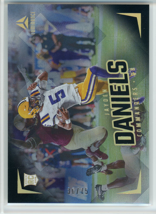 2024 Panini Luminance #182 Jayden Daniels Black /75