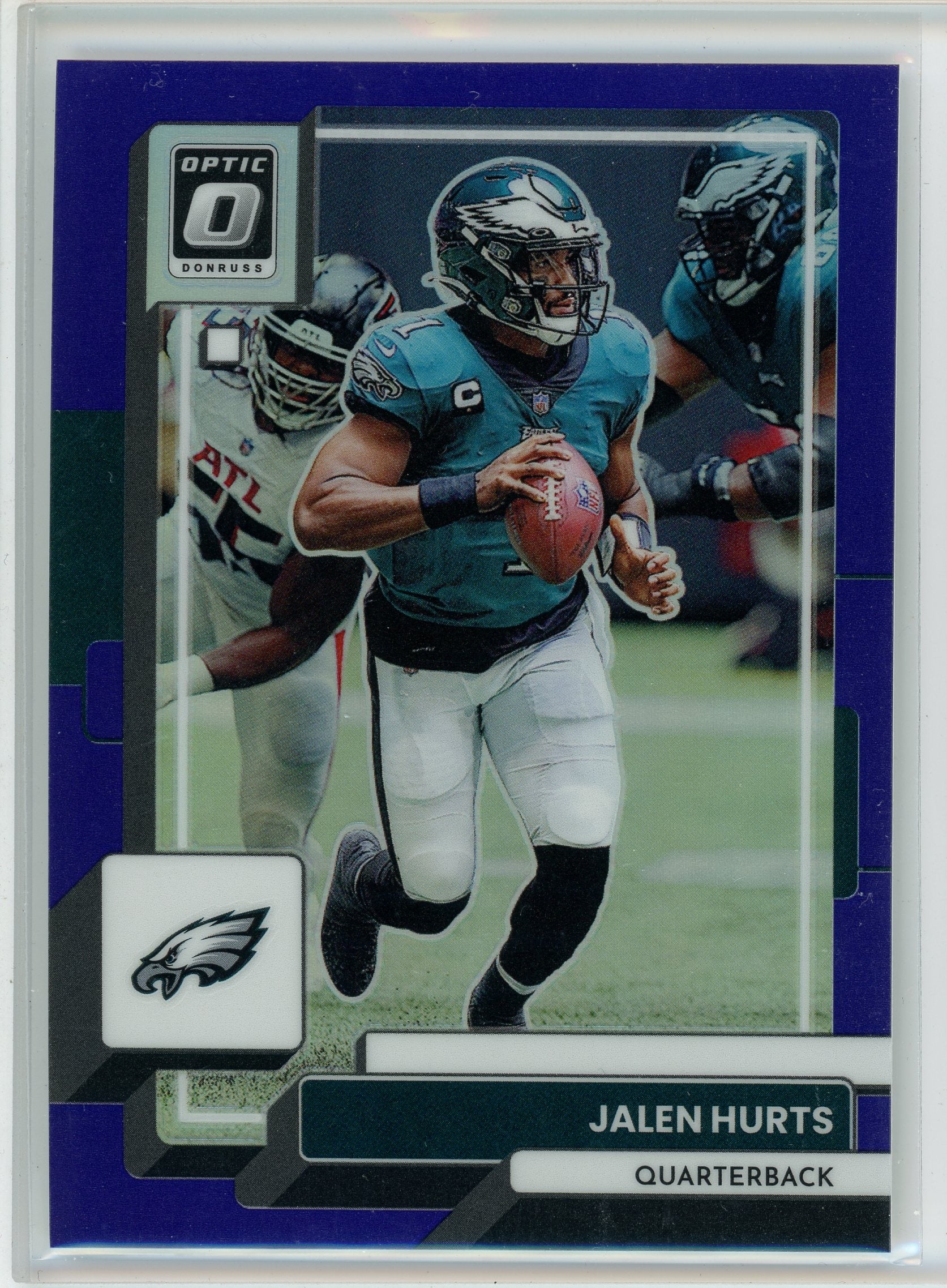2022 Donruss Optic #157 Jalen Hurts Blue Prizm