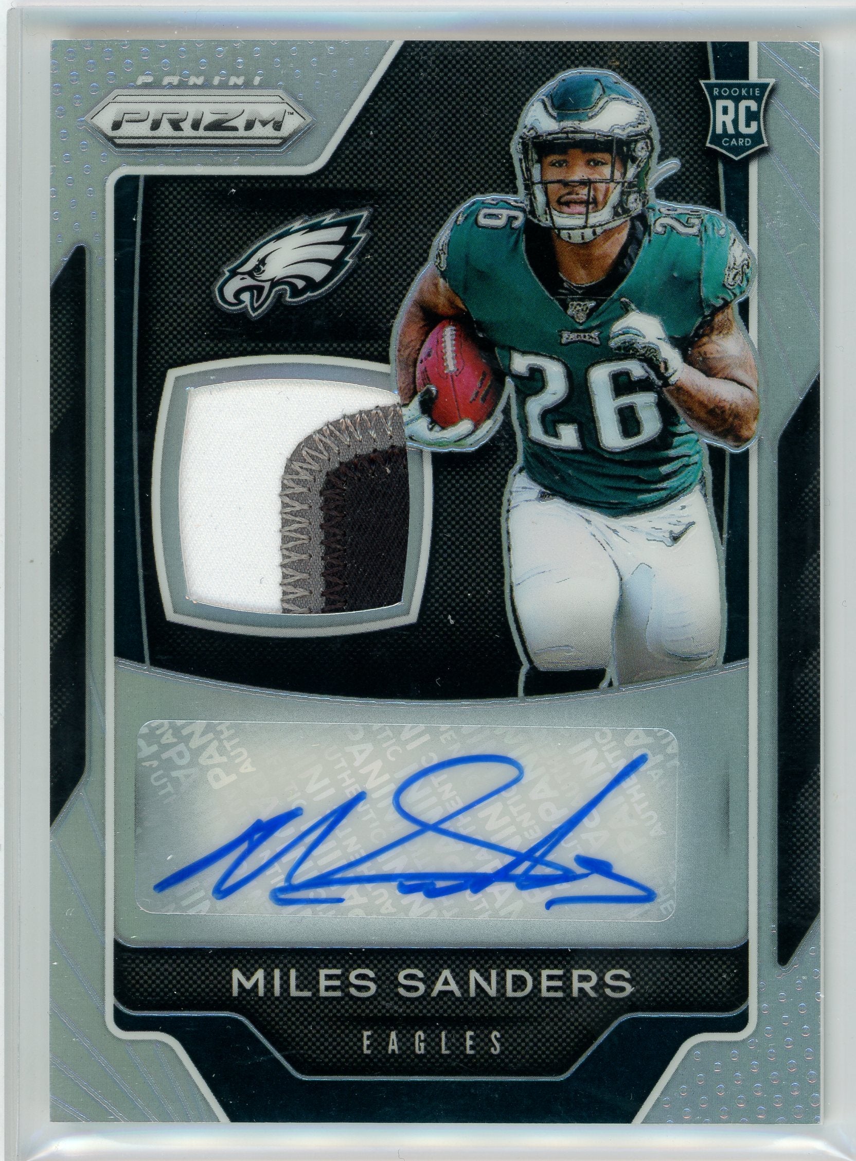 2019 Panini Prizm #RPA-MS Miles Sanders Rookie Patch Auto /60