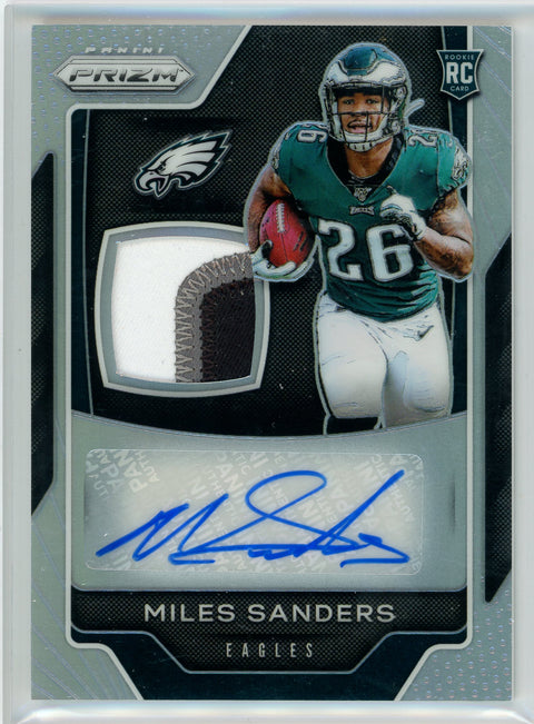 2019 Panini Prizm #RPA-MS Miles Sanders Rookie Patch Auto /60