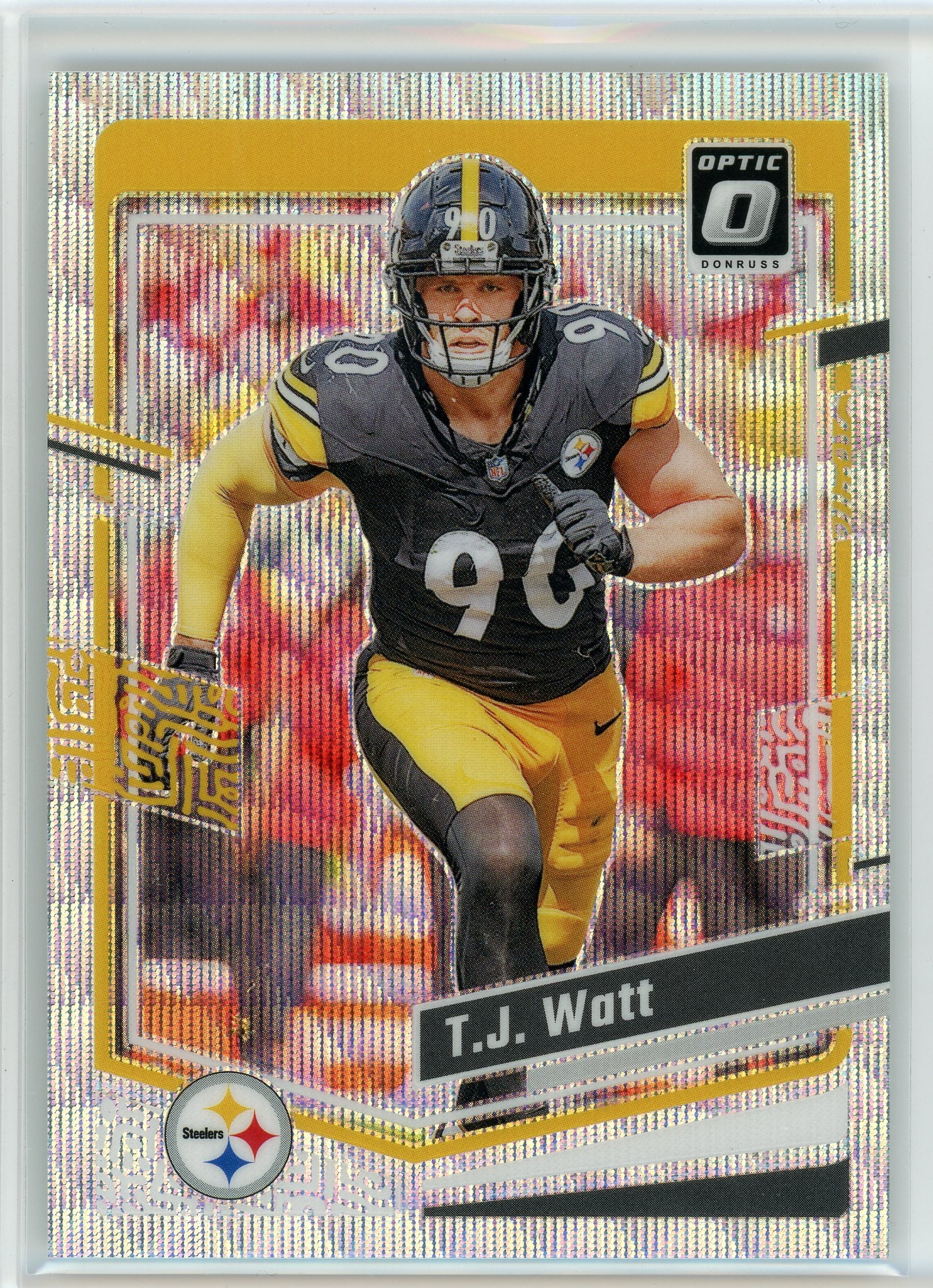 2023 Donruss Optic #166 T.J. Watt Wave #/300