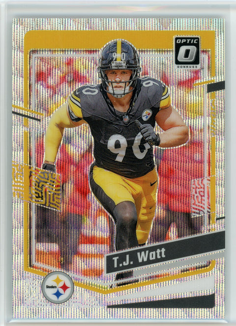 2023 Donruss Optic #166 T.J. Watt Wave #/300
