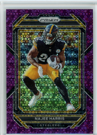 2022 Panini Prizm #245 Najee Harris Purple No Huddle Prizm /35