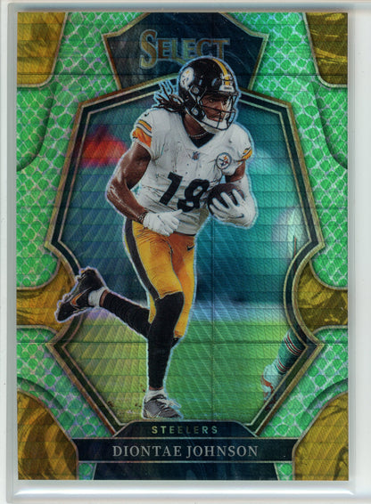 2022 Panini Select #183 Diontae Johnson Dragon Scale Prizm /89