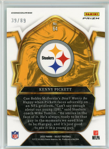 2022 Panini Select #64 Kenny Pickett Dragon Scale Prizm /89