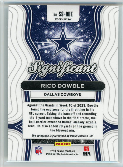 2024 Panini #SS-RDE Rico Dowdle Significant Auto