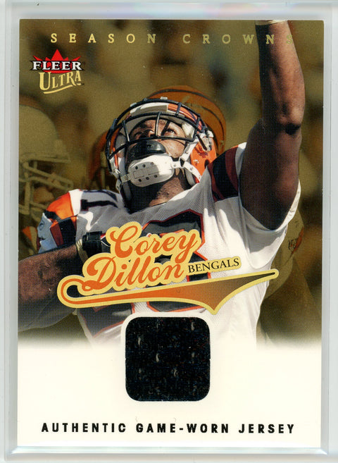 2004 Ultra #12 Corey Dillon Season Crowns Game Used Gold #/99