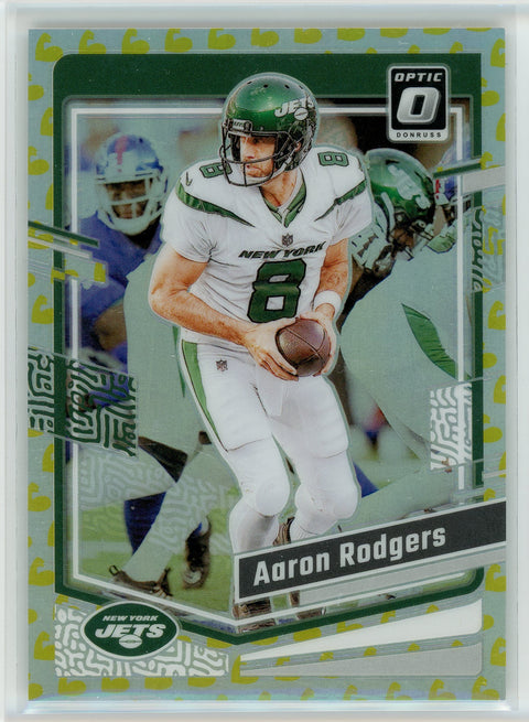 2023 Donruss Optic #148 Aaron Rodgers Flex Prizm /149