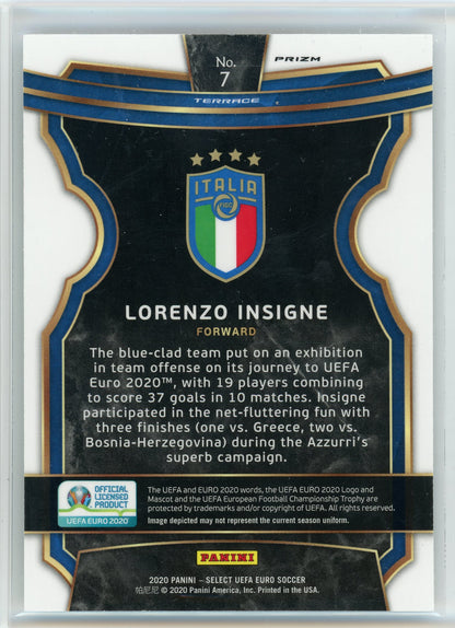 2020 Panini Select UEFA Euro #7 Lorenzo Insigne