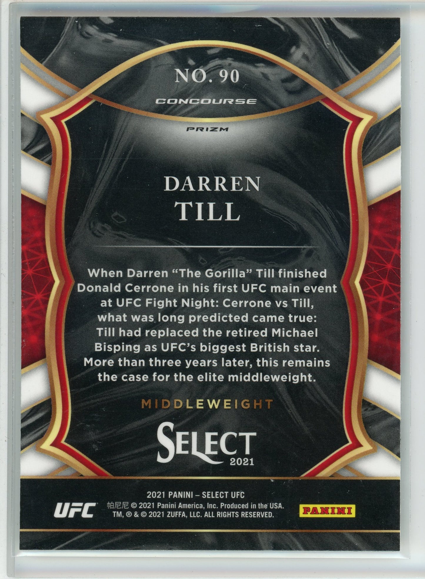 2021 Panini Select #90 Darren Till Holo