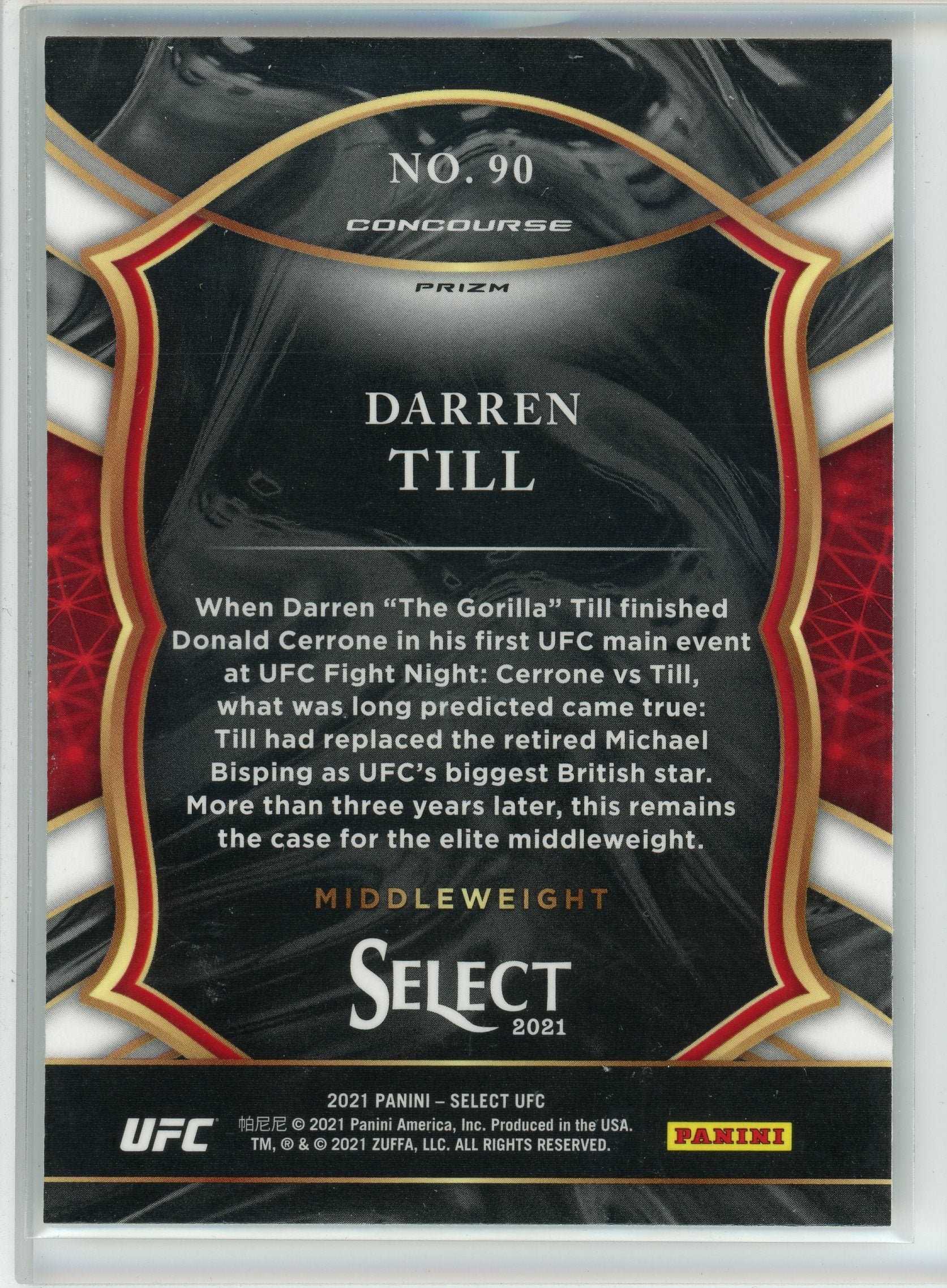 2021 Panini Select #90 Darren Till Holo