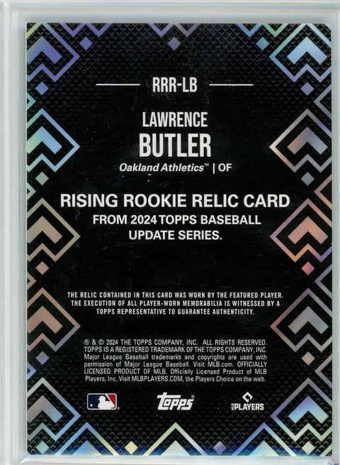 2024 Topps #RRR-LB Lawrece Butler Rising Rookie Relic