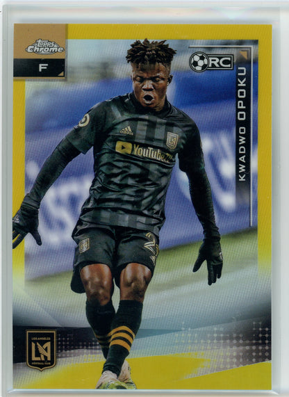 2021 Topps Chrome #160 Kwaswo Opoku Gold Parallel /50