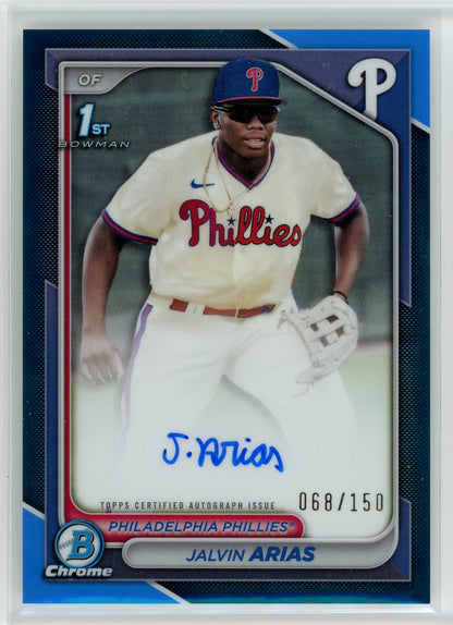 2024 Bowman Chrome #CPA-JA Jalvin Arias Auto /150