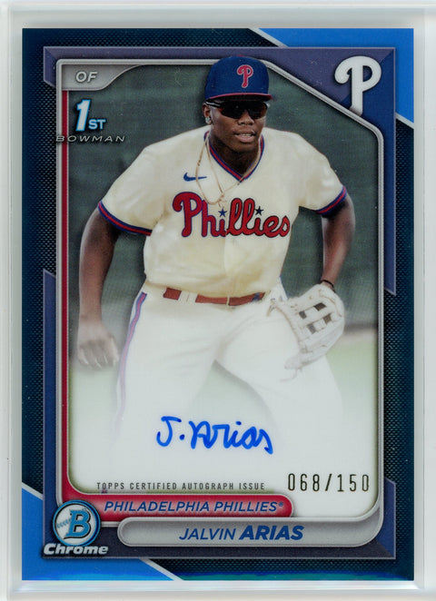 2024 Bowman Chrome #CPA-JA Jalvin Arias Auto /150
