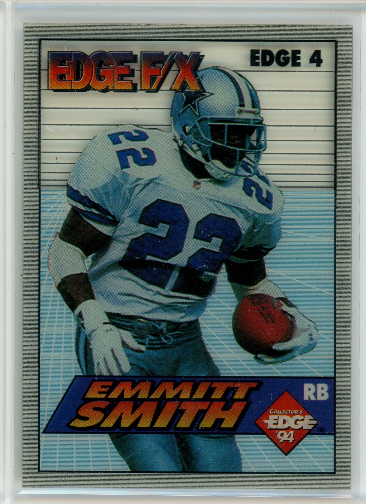 1994 Collector's Edge #4 Emmitt Smith Edge F/X