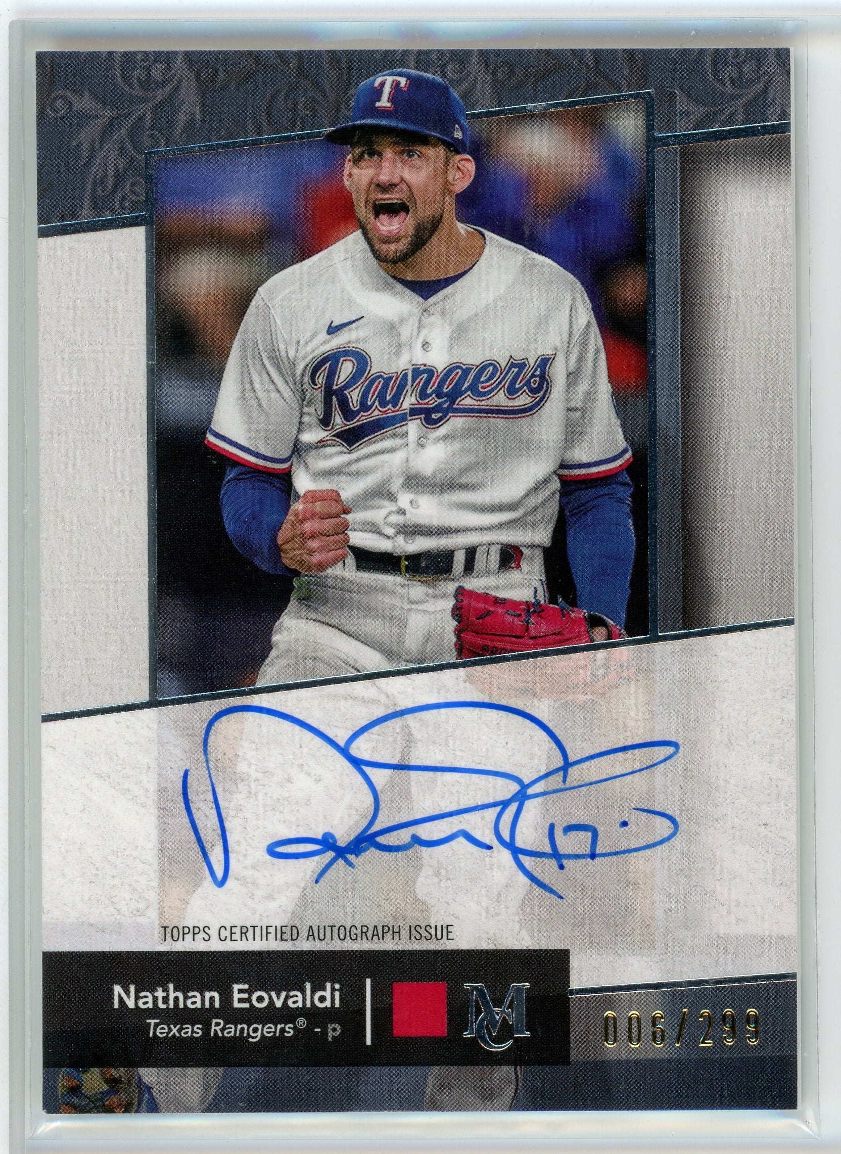 2024 Topps Museum Collection #AA-NE Nathan Eovaldi Archival Autograph /299