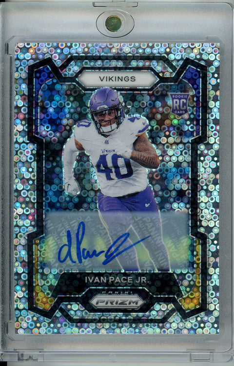 2023 Panini Prizm #366 Ivan Pace JR. No Huddle Prizm Auto