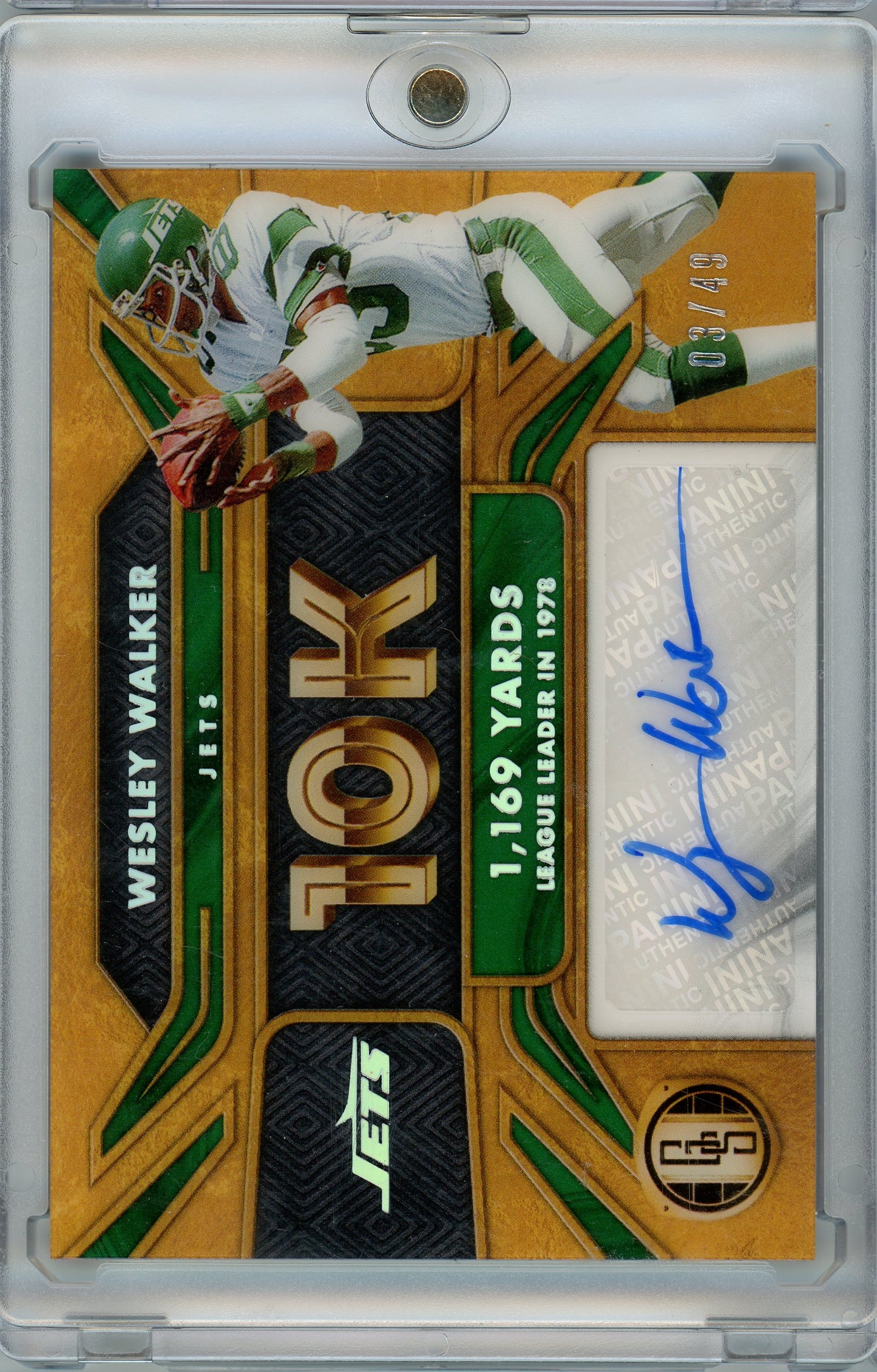 2024 Panini Gold Standard #10K-WW Wesley Walker 10K Auto /49