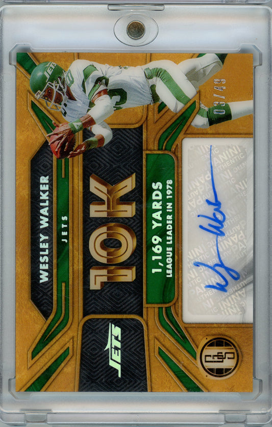 2024 Panini Gold Standard #10K-WW Wesley Walker 10K Auto /49