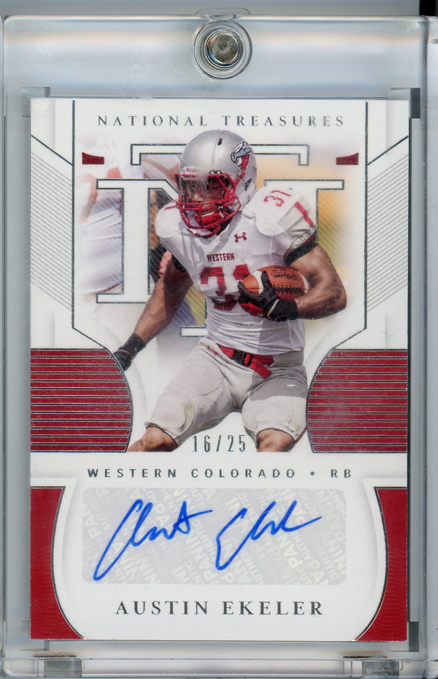 2021 Panini National Treasures #SI-AEK Austin Ekeler Auto /25