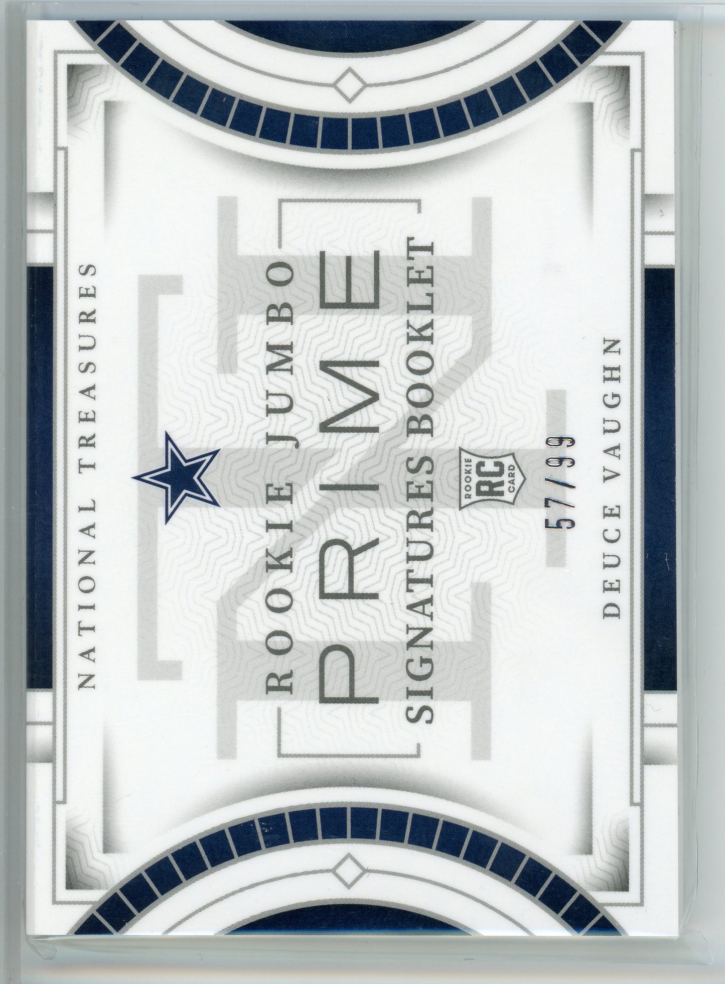 2023 Panini National Treasures #RJB-DVN Deuce Vaughn Rookie Sig. Booklet /99