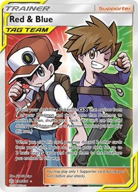 Pokemon SM - Cosmic Eclipse Red & Blue (Full Art)