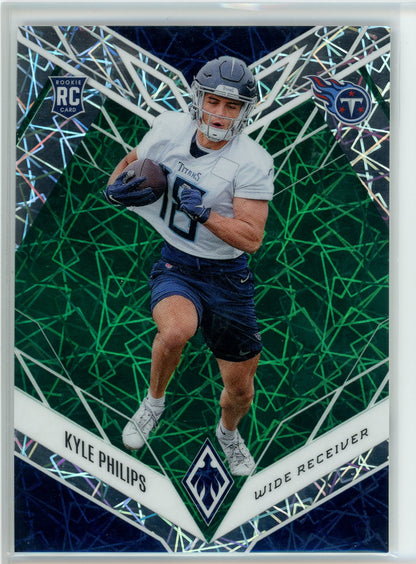2022 Panini Pheonix #161 Kyle Philips Green Laser Prizm /25