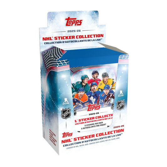 2025/26 Topps NHL Hockey Sticker Collection 50-Pack Box