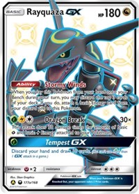 Pokemon Alternate Art Promos Rayquaza GX - 177a/168