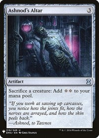 MTG The List Reprints Ashnod's Altar