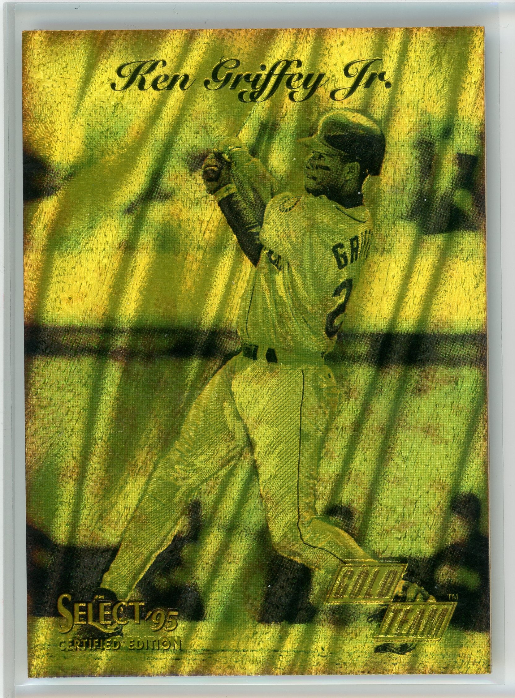 1995 Pinnacle Select #1 Ken Griffey Jr. Certified Gold Team