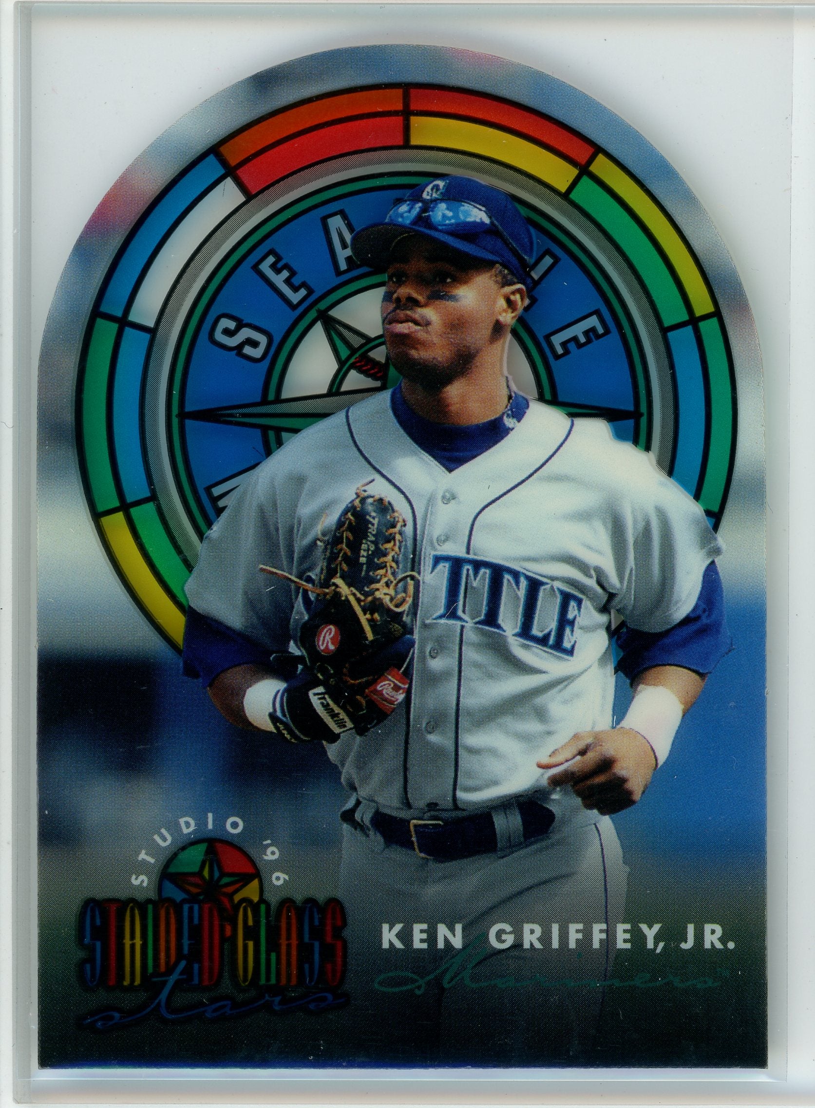1996 Studio #2 Ken Griffey, Jr. Stained Glass Stars