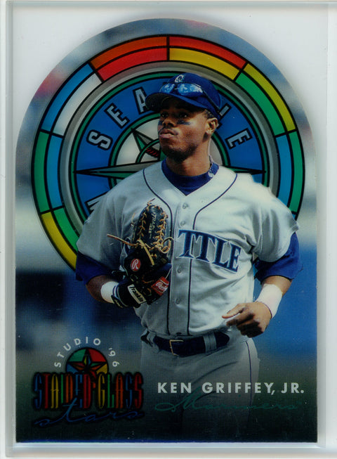 1996 Studio #2 Ken Griffey, Jr. Stained Glass Stars